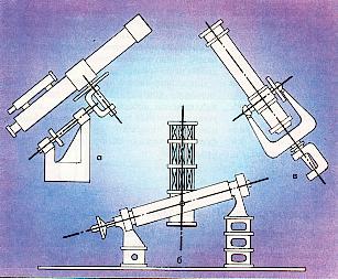 Типы конструкций параллактической монтировки телескопов